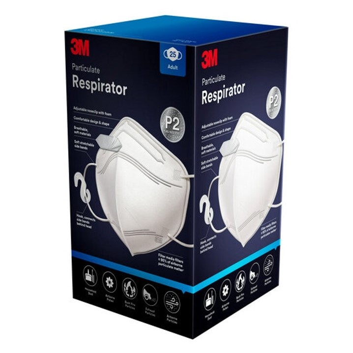 SP- RESPIRATOR 3M P2 PARTICULATE DISPOSABLE 9123 PK25