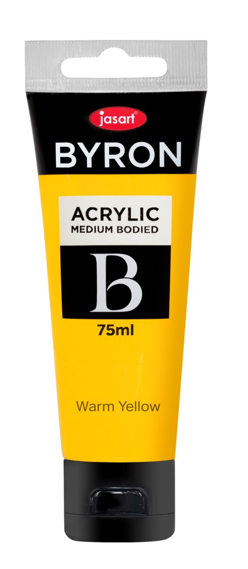 PAINT JASART BYRON ACRYLIC 75ML WARM YELLOW