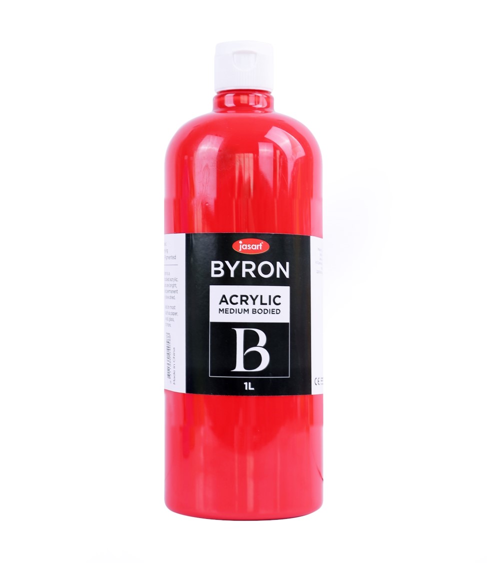 PAINT JASART BYRON ACRYLIC 1 LITRE WARM RED
