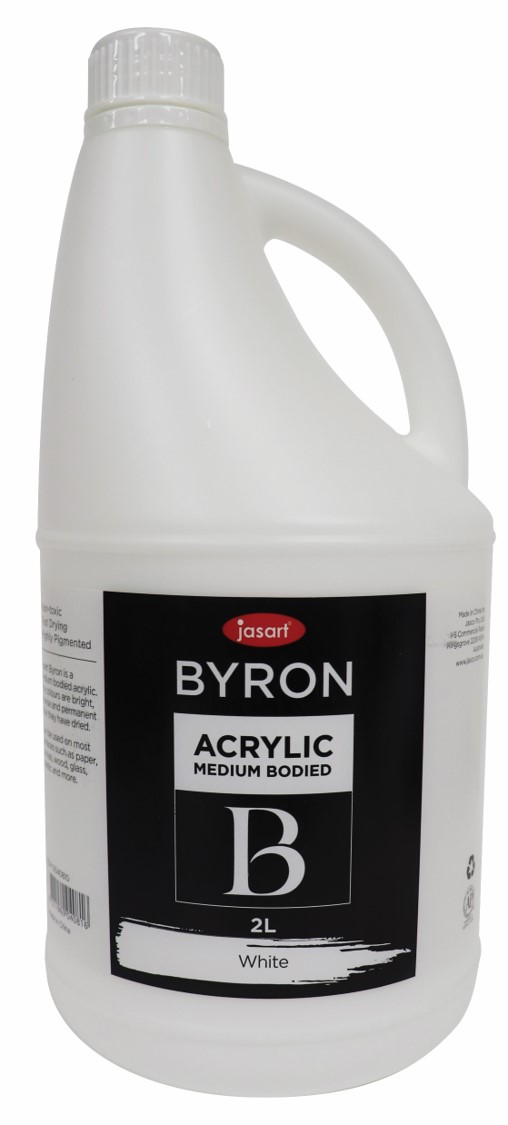 SP - PAINT JASART BYRON ACRYLIC 2 LITRE WHITE