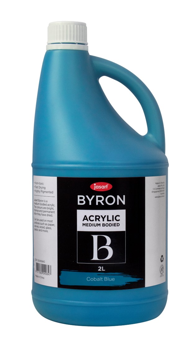 SP - PAINT JASART BYRON ACRYLIC 2 LITRE COBALT BLUE