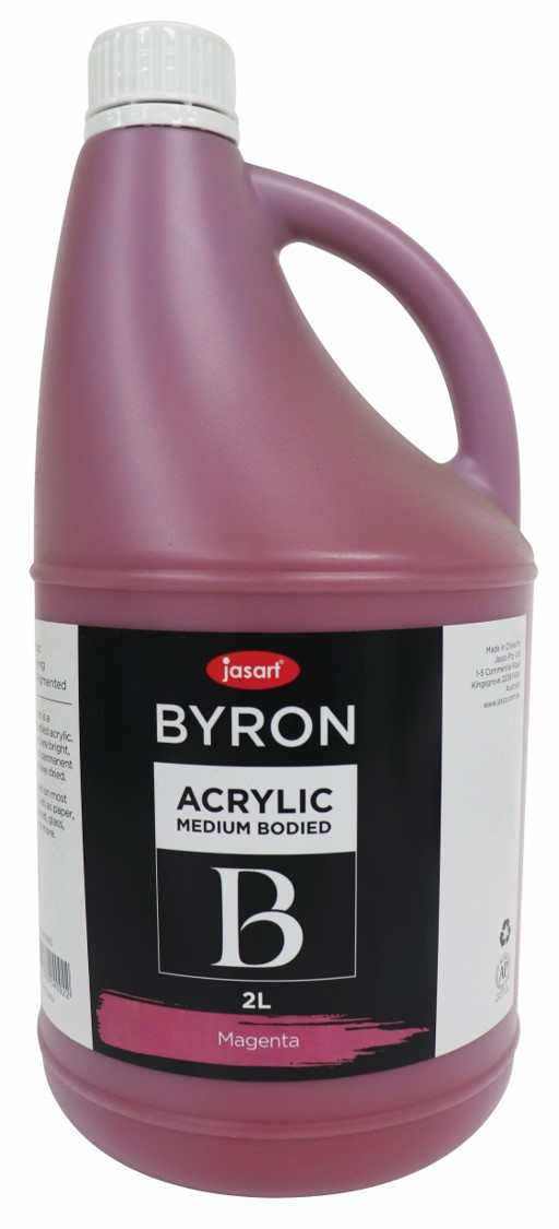 SP - PAINT JASART BYRON ACRYLIC 2 LITRE MAGENTA