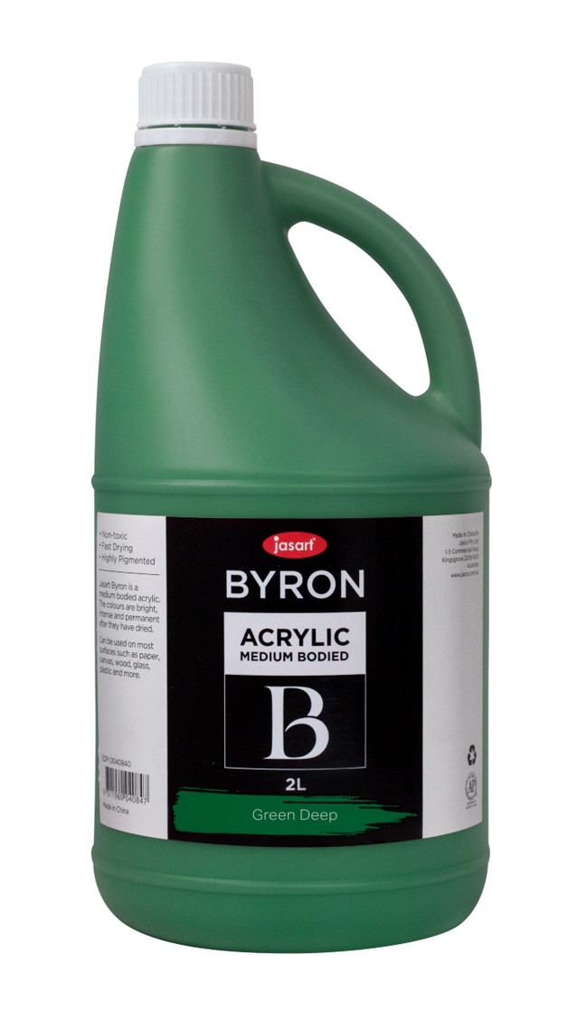 SP - PAINT JASART BYRON ACRYLIC 2 LITRE GREEN DEEP