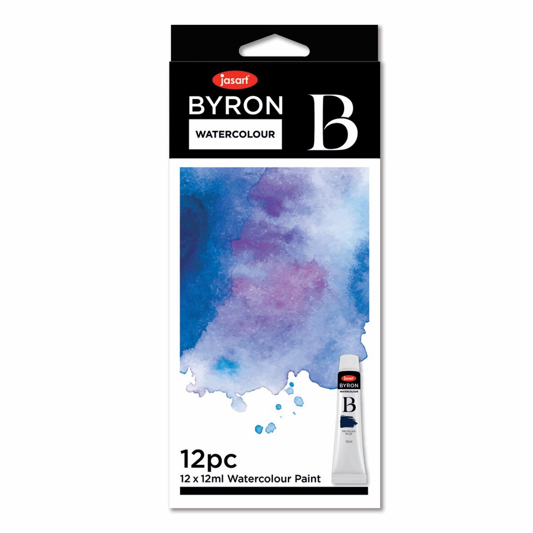 PAINT JASART BYRON WATERCOLOUR 12ML SET 12