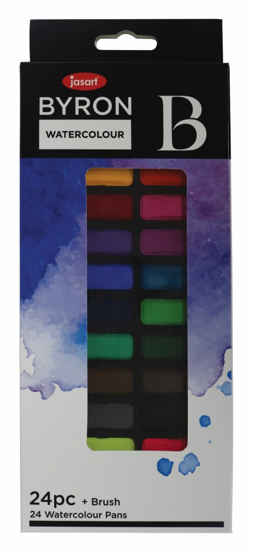 SP- WATERCOLOUR TIN JASART BYRON SET 24