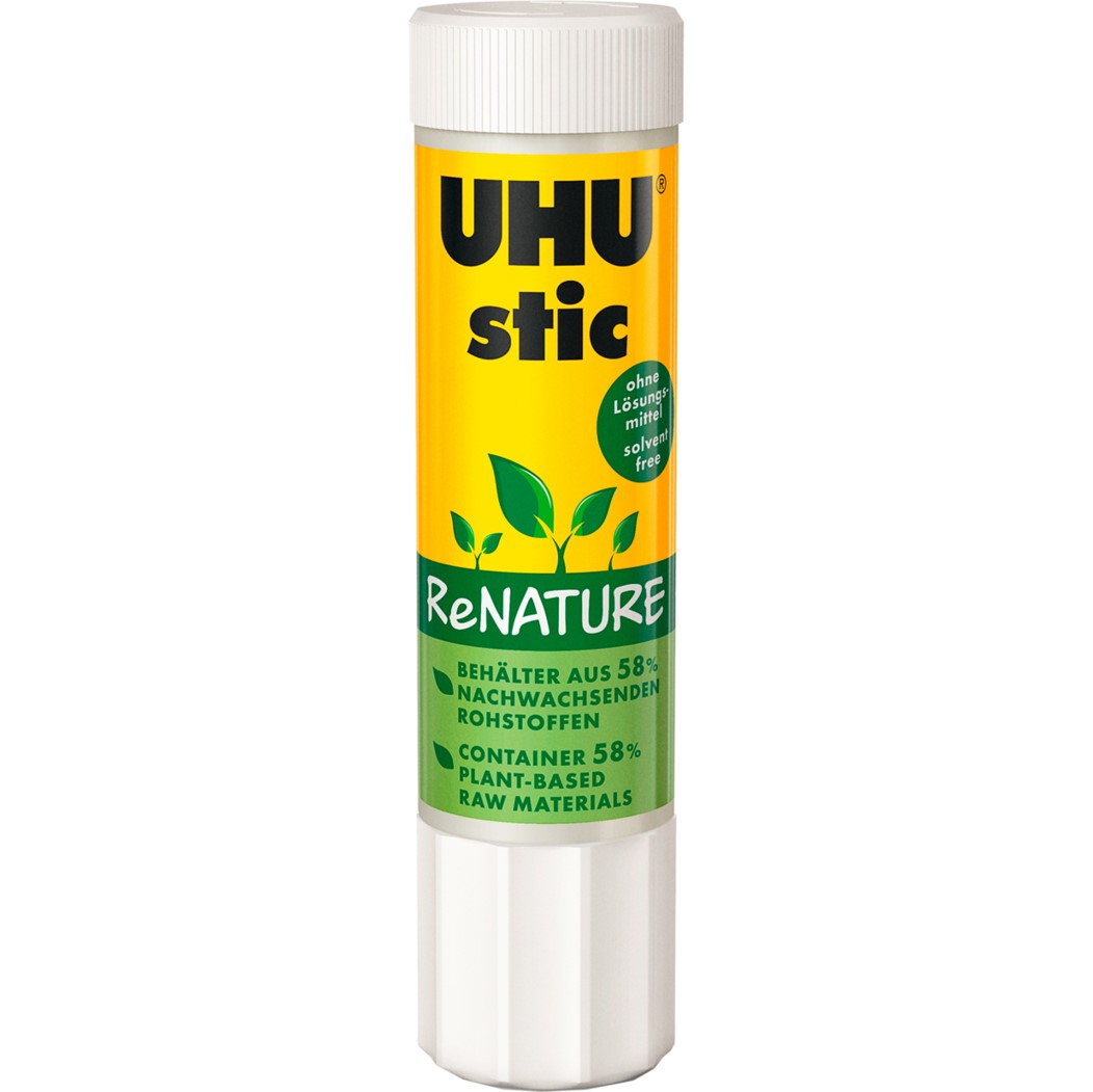 GLUE STIC UHU 21G RENATURE (21519)