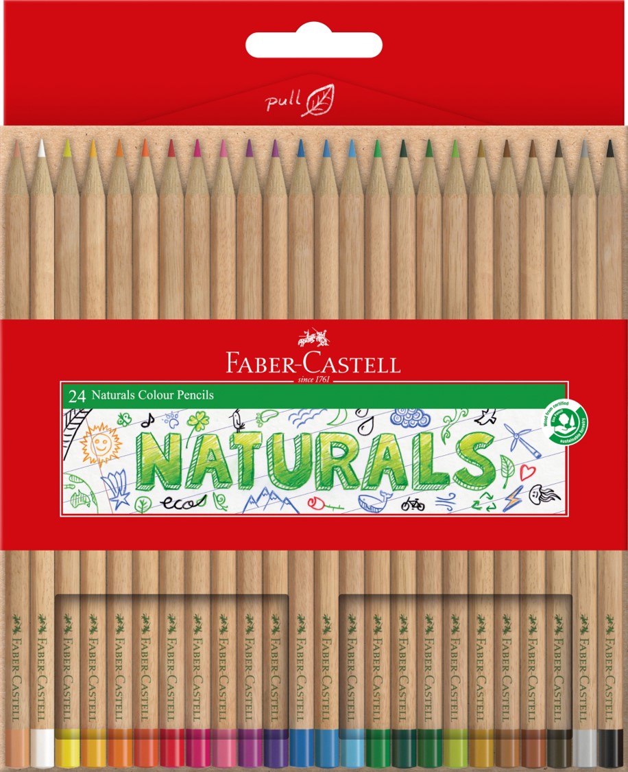 PENCIL COLOURED FABER-CASTELL NATURALS PK24