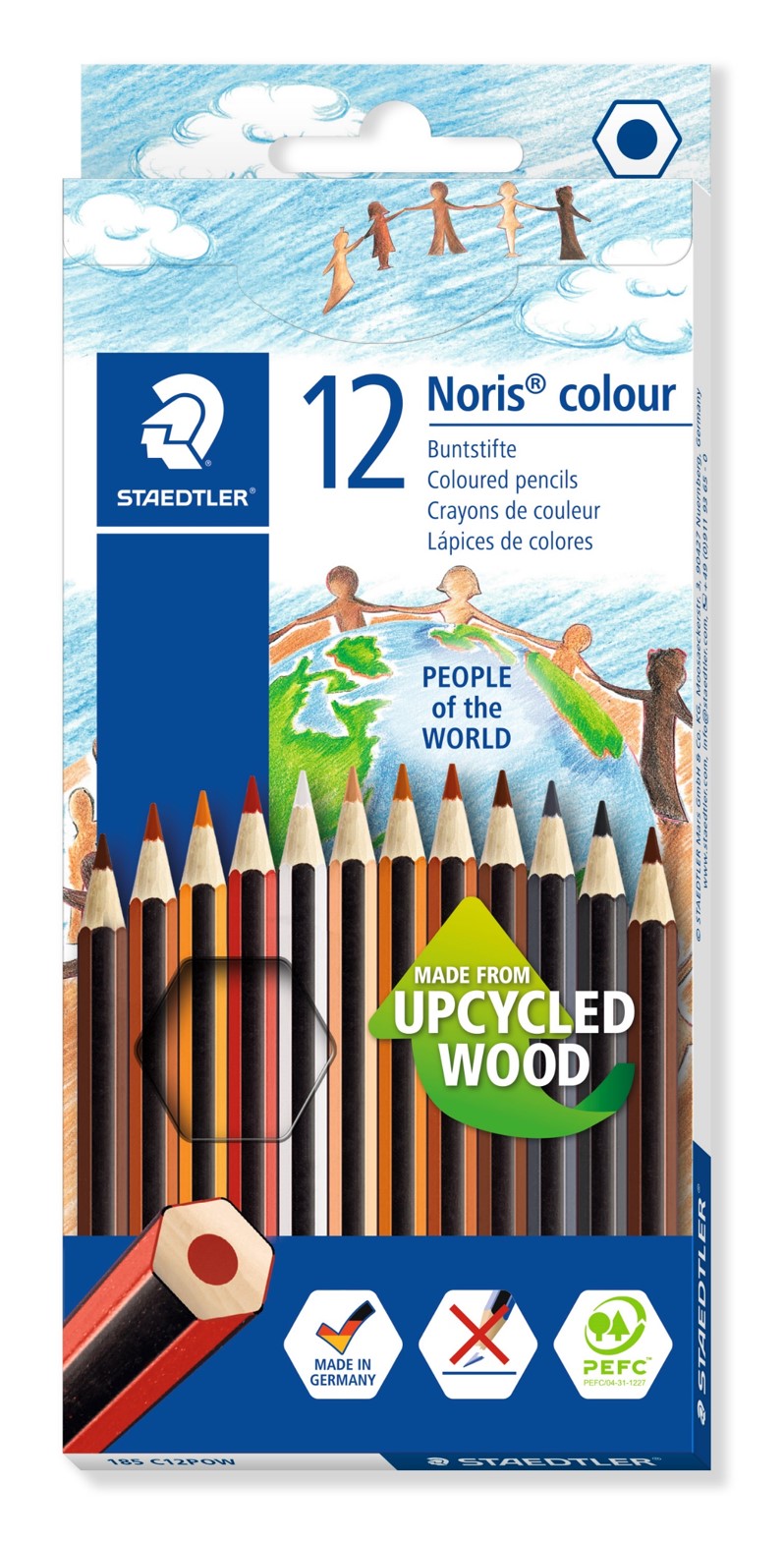PENCIL COLOURED STAEDTLER NORIS PEOPLE OF THE WORLD PK12