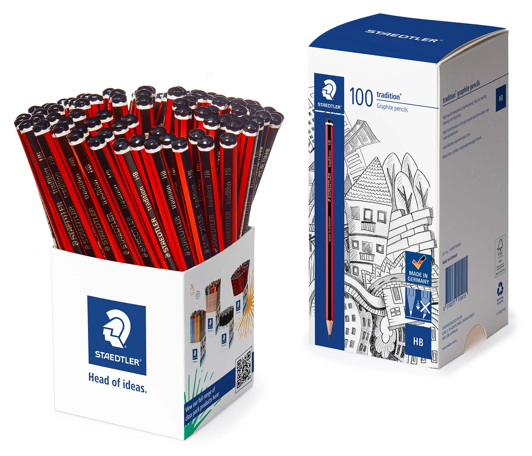 PENCIL LEAD STAEDTLER TRADITION 110 HB CUP OF 100