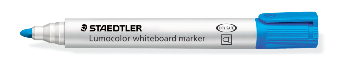 SP- MARKER WHITEBOARD STAEDTLER LUMOCOLOR 351 2MM BULLET LIGHT BLUE