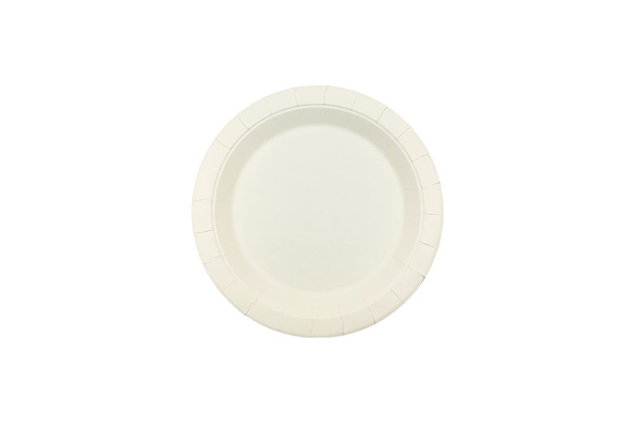 PLATE EARTH ECO PAPER ROUND WHITE 180MM CTN1000