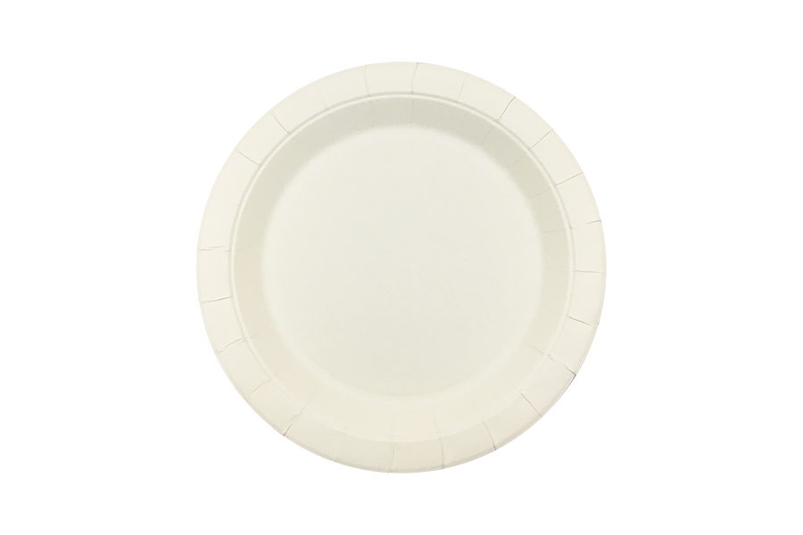 PLATE EARTH ECO HD PAPER ROUND WHITE 230MM PK50