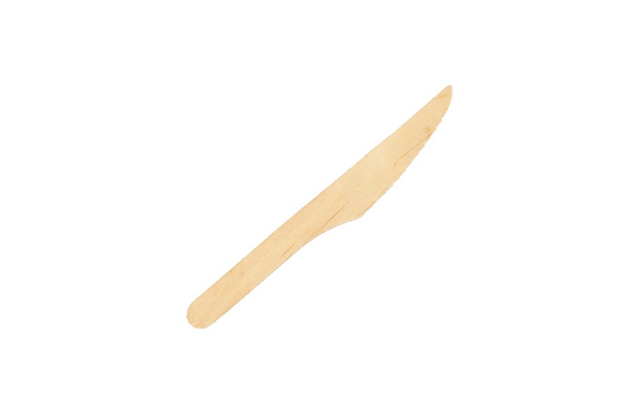 KNIFE EARTH 160MM ECO WOODEN NATURAL PK100