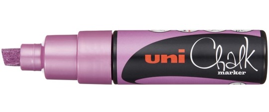 SP- MARKER CHALK UNI PWE8K BOLD CHISEL TIP METALLIC VIOLET