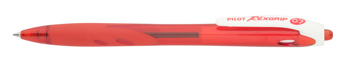 PEN PILOT BEGREEN REXGRIP 0.7MM FINE RETRACTABLE BALLPOINT RED