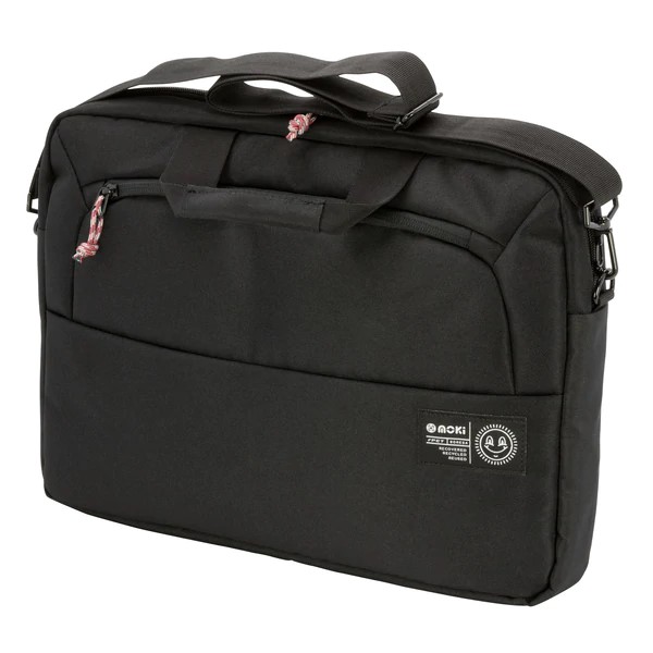 LAPTOP SATCHEL MOKI RPET SERIES 15.6 INCH BLACK
