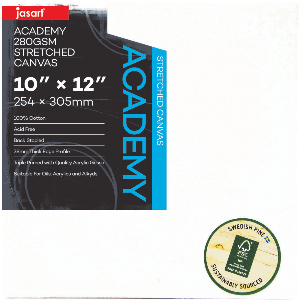 SP- CANVAS JASART 10 X 12 ACADEMY THICK EDGE FSC MIX