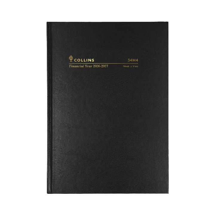 DIARY FINANCIAL YEAR 26-27 COLLINS A4 34M4 P99 WTV BLACK