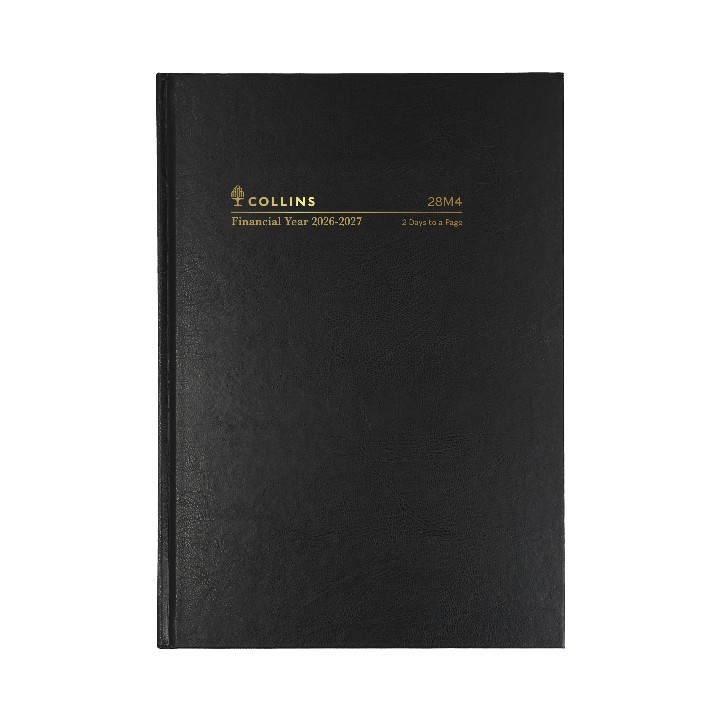 DIARY FINANCIAL YEAR 26-27 COLLINS A5 28M4 P99 2DTP BLACK