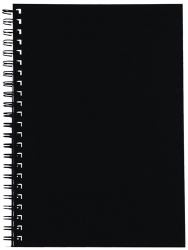 NOTEBOOK SPIRAX 511 A5 H/C BLACK