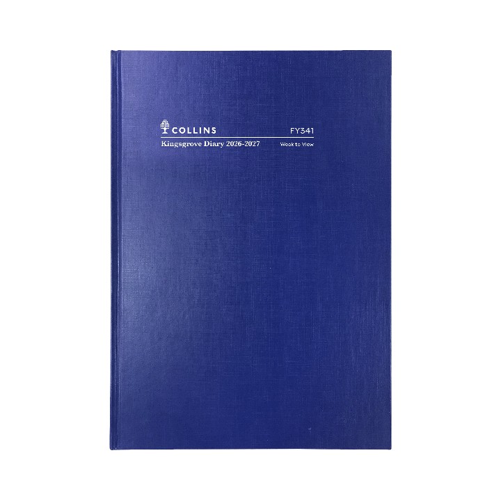 DIARY FINANCIAL YEAR 26-27 KINGSGROVE A4 341 P59 WTV BLUE