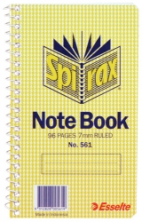 NOTEBOOK SPIRAX 561 147X87MM SIDE OPENING 96PG PK20