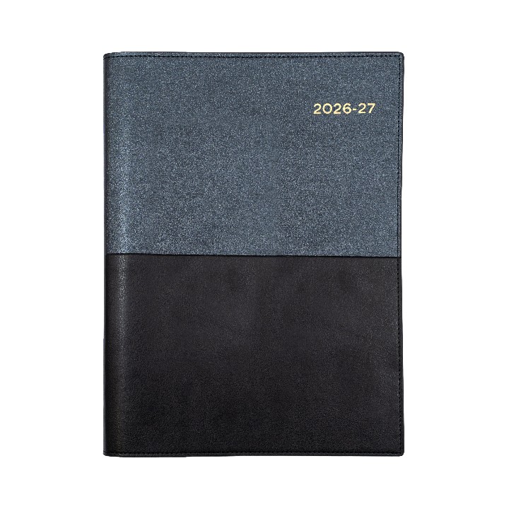 DIARY FINANCIAL YEAR 26-27 VANESSA A5 185 V99 DTP BLACK