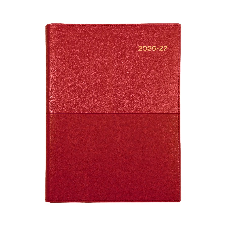 DIARY FINANCIAL YEAR 26-27 VANESSA A4 145 V15 DTP RED