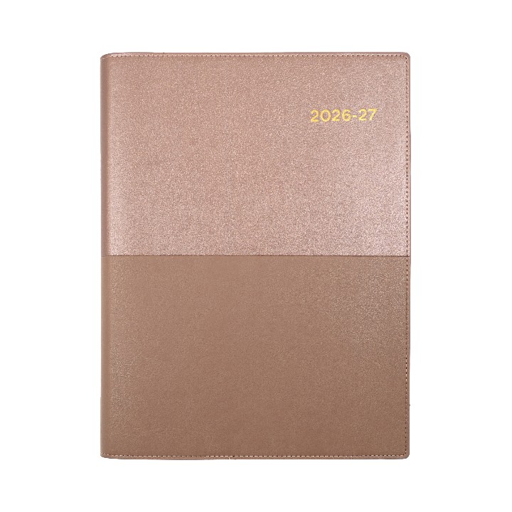 DIARY FINANCIAL YEAR 26-27 VANESSA A4 145 V49 DTP ROSE GOLD