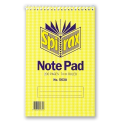 NOTEBOOK SPIRAX 563A S/HAND T/O 200PG PK10