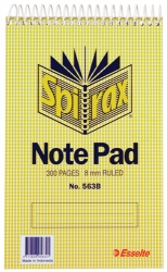 NOTEBOOK SPIRAX 563B S/HAND T/O 300PG PK10