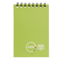 SP- NOTEBOOK SPIRAX KODE POCKET 76X112MM P955 GREEN 96PG