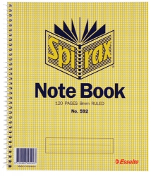 NOTEBOOK SPIRAX 592 233X178 S/O PK10