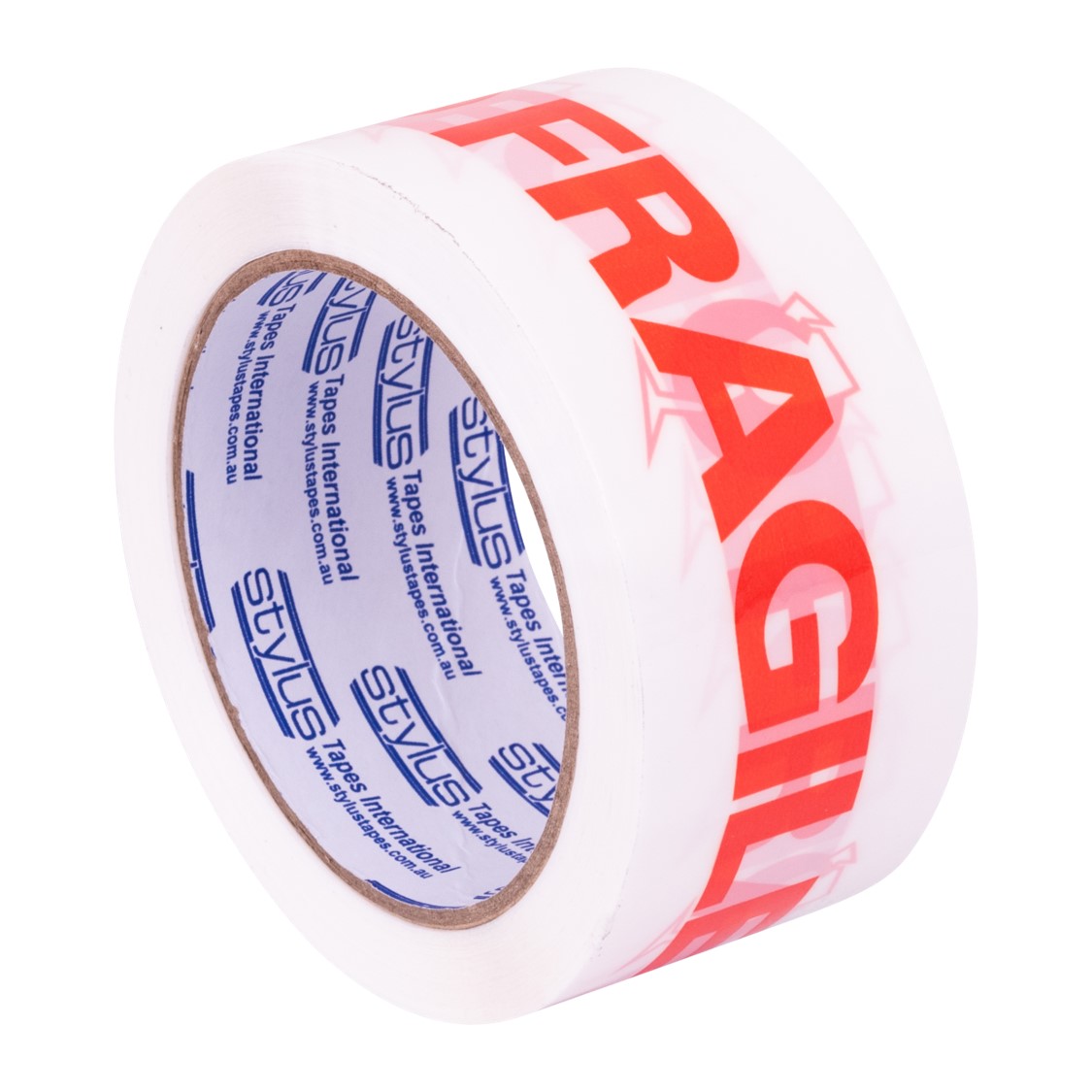 PACKAGING TAPE STYLUS 48MM X 66M SP250 FRAGILE RED/WHITE CTN36