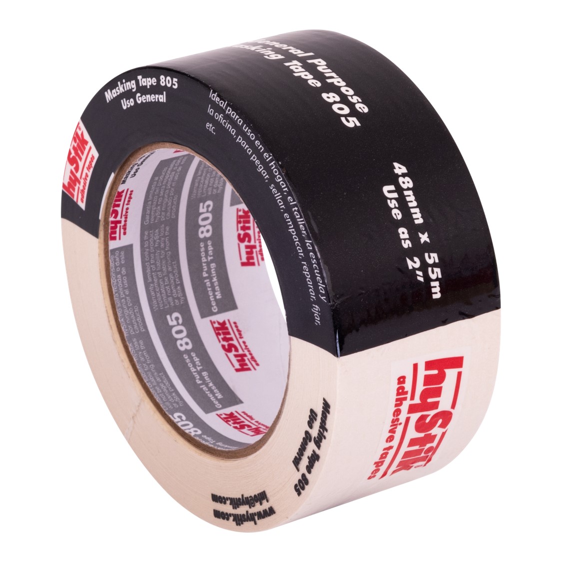SP- MASKING TAPE HYSTIK 48MM X 55M 805 CREAM PK6