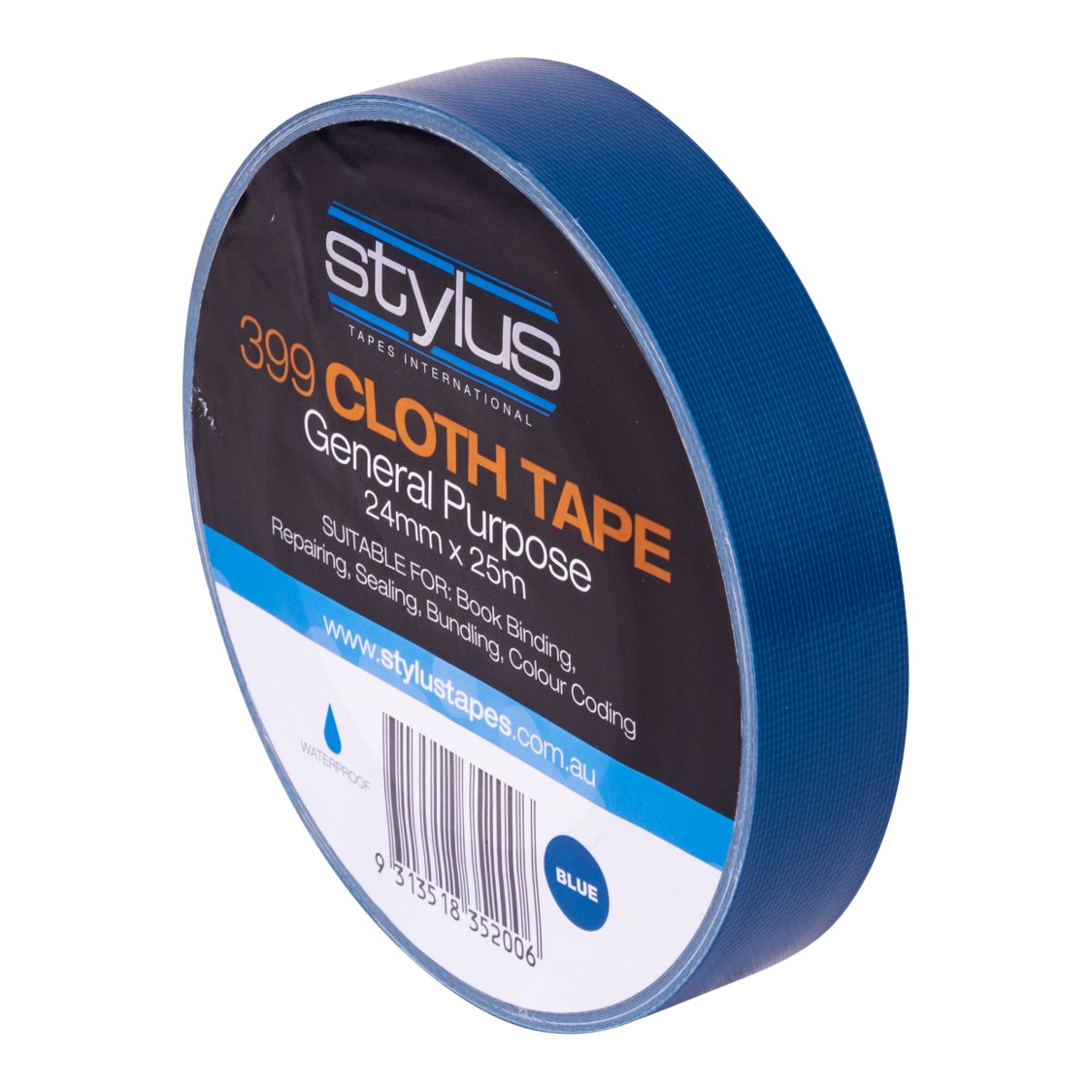 SP- CLOTH TAPE STYLUS 24MM X 25M 399 GP RETAIL BLUE