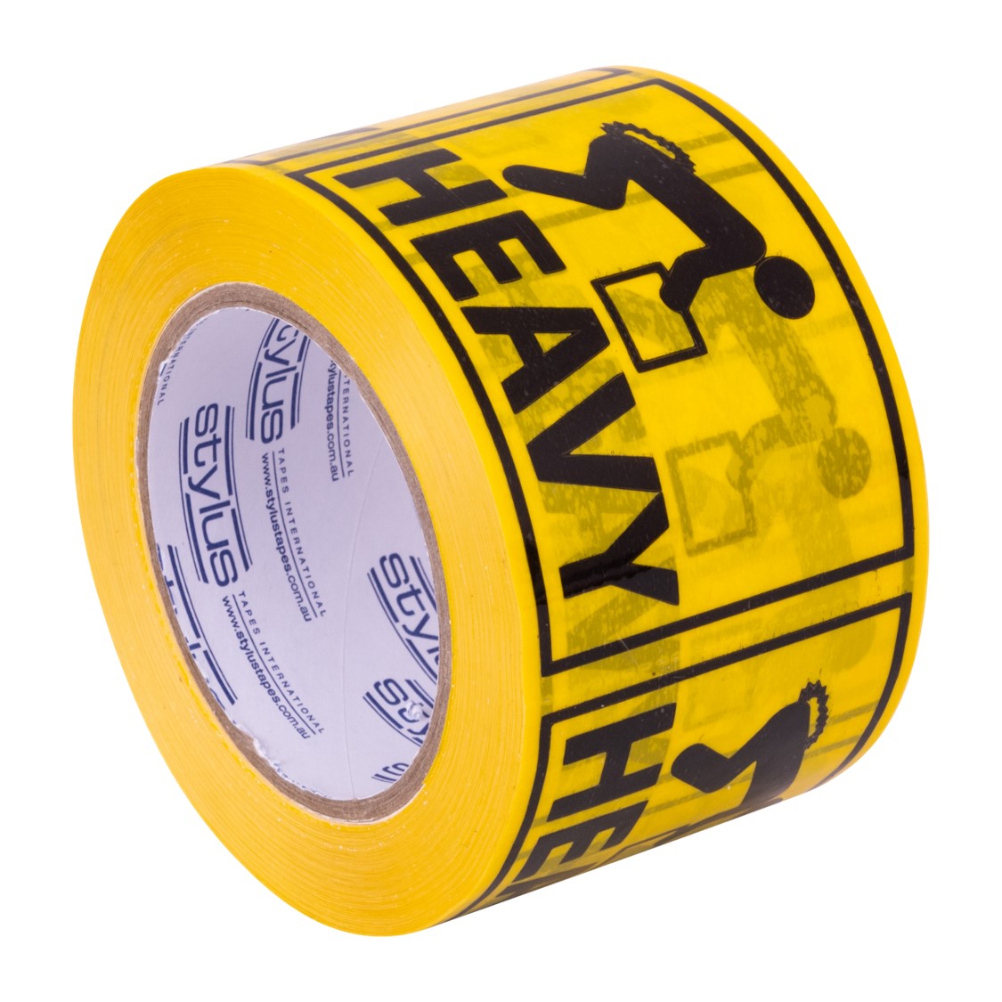 SP- LABELTAPE STYLUS 75MM X 50M SP500 HEAVY BLACK/YELLOW PK2