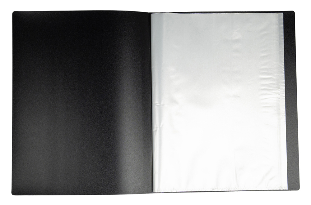 DISPLAY BOOK GNS A4 20 POCKET NON-REFILLABLE BLACK