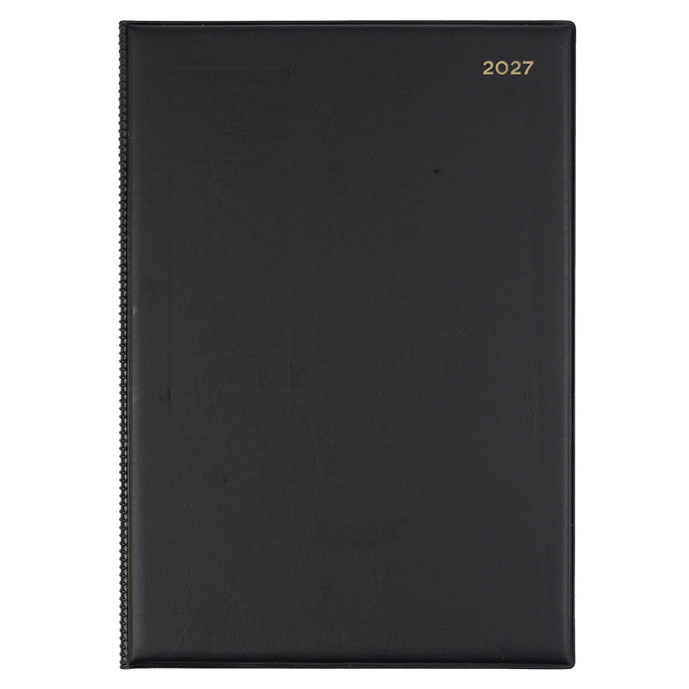DIARY 2027 COLLINS BELMONT A4 147.V99 PVC DTP BLACK