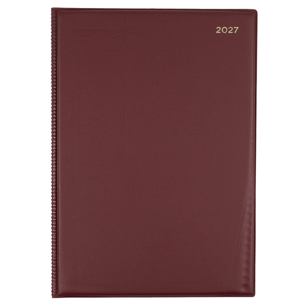 DIARY 2027 COLLINS BELMONT A4 147.V78 PVC DTP C RED