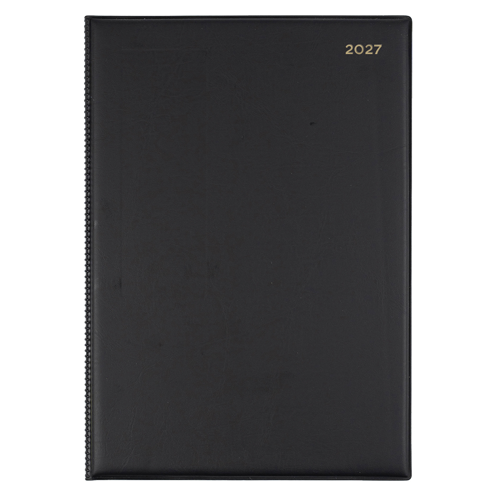 DIARY 2027 COLLINS BELMONT A4 247.V99 PVC 2DTP BLACK