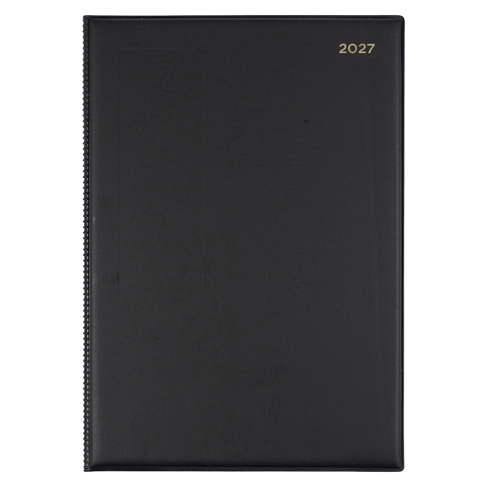 DIARY 2027 COLLINS BELMONT A4 347.V99 PVC WTV BLACK