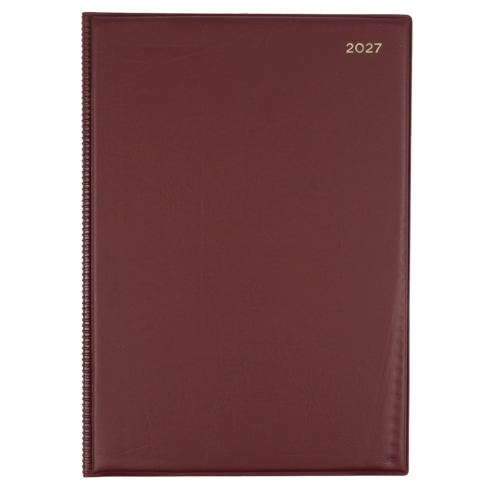 DIARY 2027 COLLINS BELMONT A4 347.V78 PVC WTV C RED