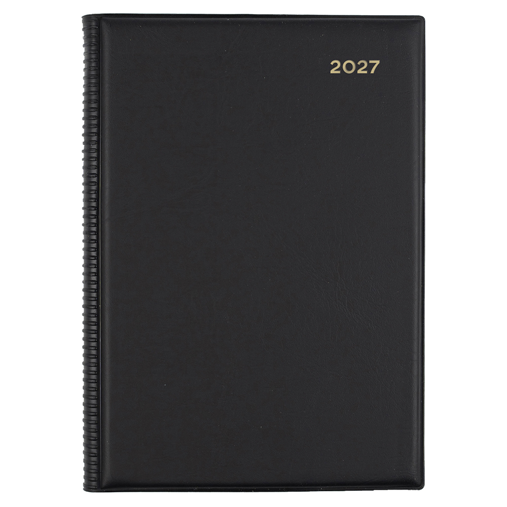 DIARY 2027 COLLINS BELMONT A5 287.V99 PVC 2DTP BLACK