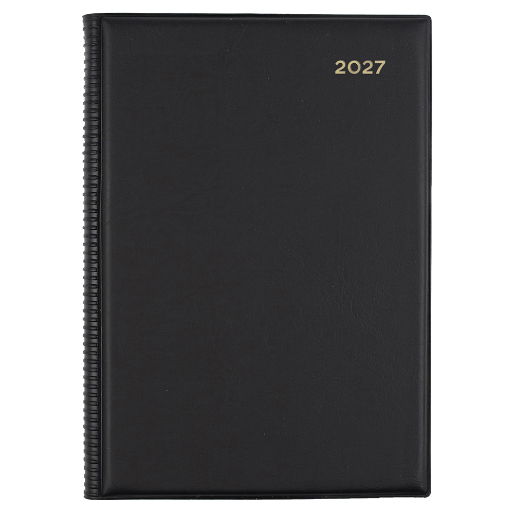 DIARY 2027 COLLINS BELMONT A5 387.V99 PVC WTV BLACK