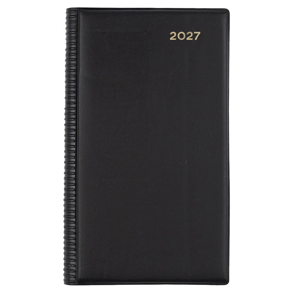 DIARY 2027 COLLINS BELMONT OCTAVO 61PA.V99 PVC DTP BLACK