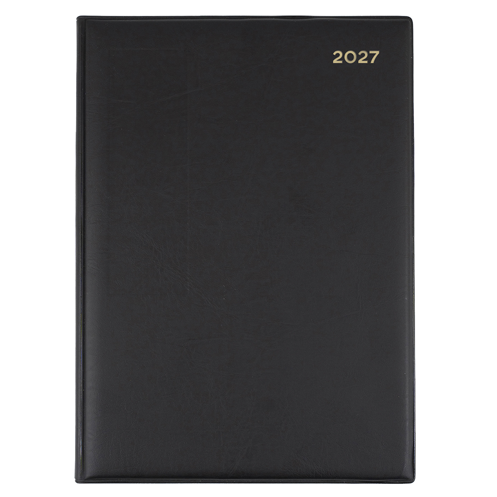 DIARY 2027 COLLINS BELMONT 190X260MM QBA41.V99 PVC MANAGER DTP BLACK
