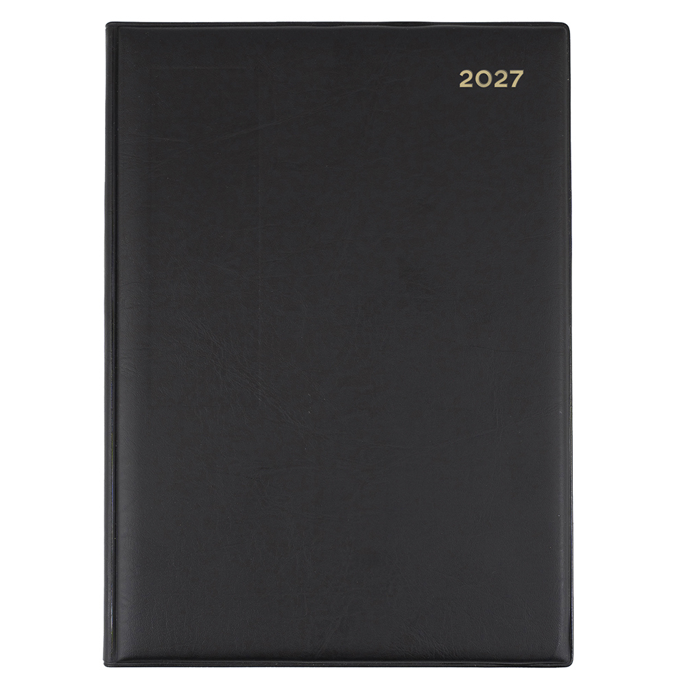 DIARY 2027 COLLINS BELMONT 190X260MM QBA47.V99 PVC MANAGER WTV BLACK