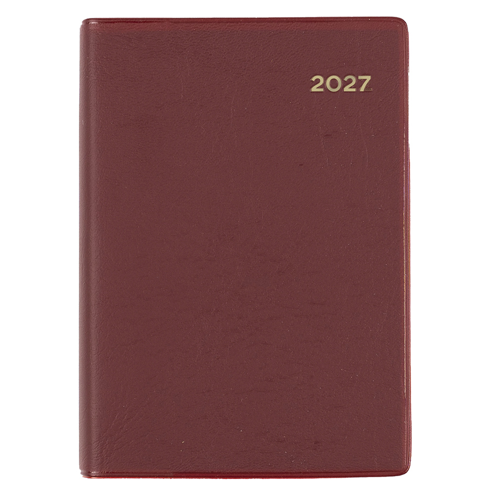 DIARY 2027 COLLINS BELMONT A7 337.V78 PVC POCKET WTV C RED
