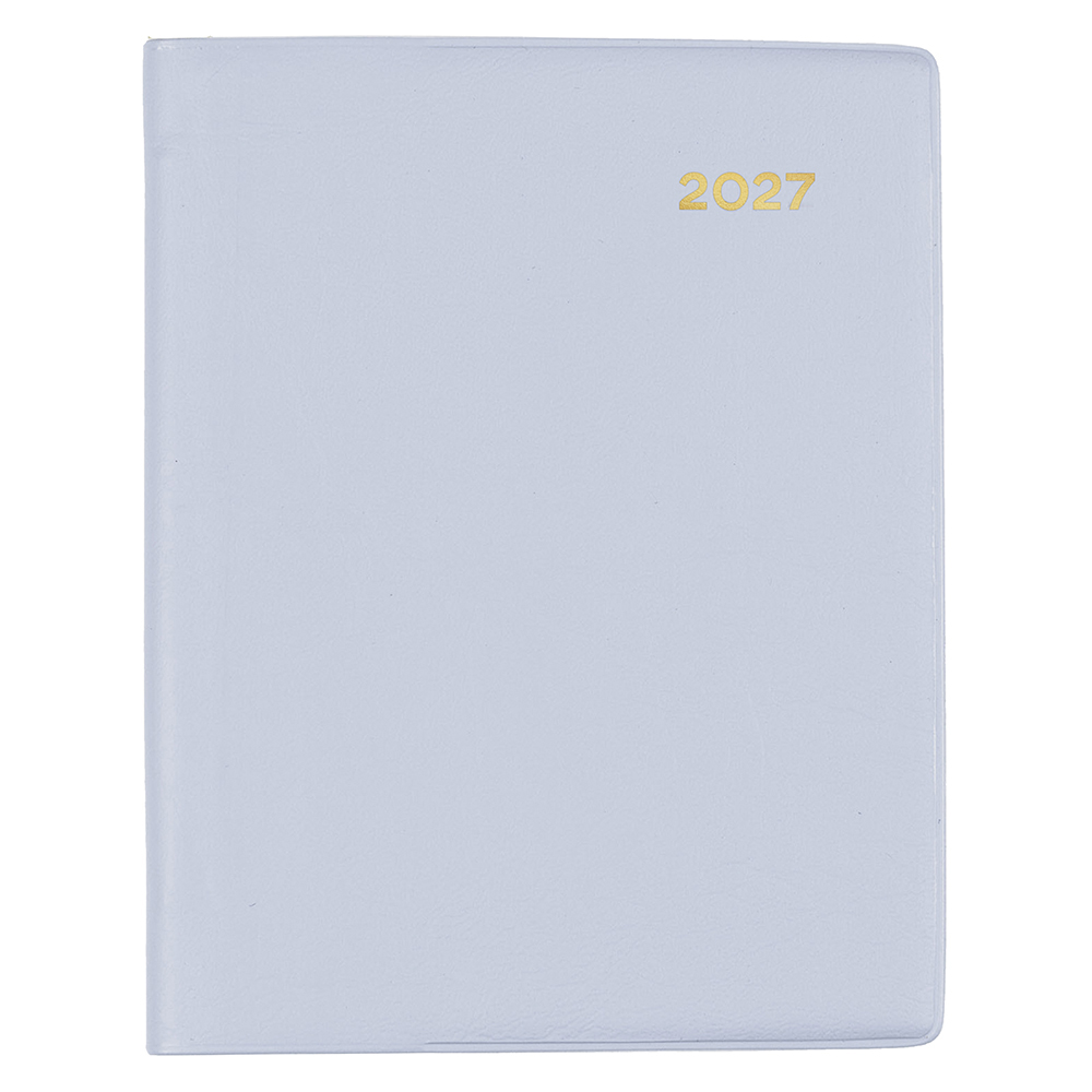 DIARY 2027 COLLINS BELMONT A7 337P.V98 PVC PKT W/PENCIL WTV GREY